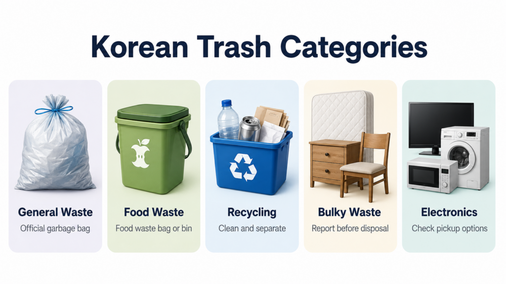 korean trash categories foreigners